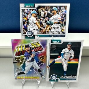 Julio Rodriguez 2026 Topps lot of 3 w/ Cal Raleigh
